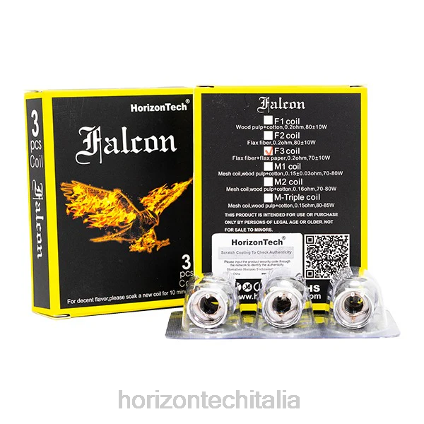HorizonTech Italia - HorizonTech Falcon bobine (confezione da 3) D064161 Bobina F3 da 0,2ohm