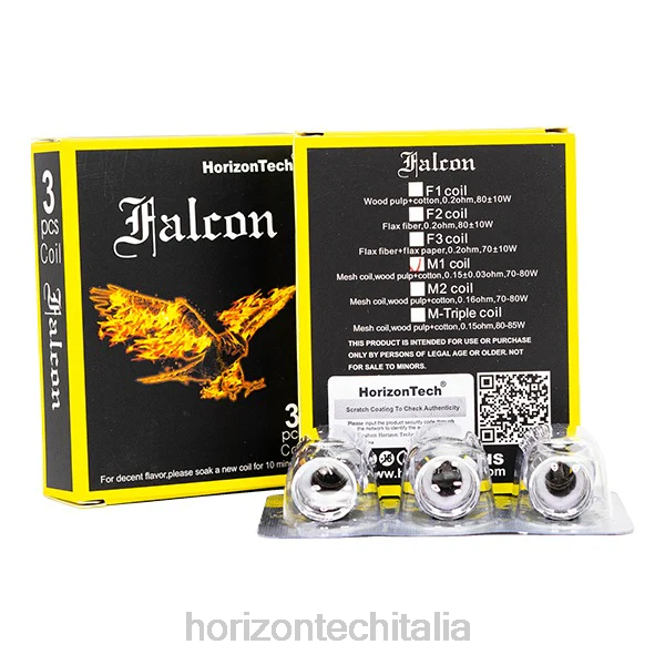 HorizonTech Milano - HorizonTech Falcon bobine (confezione da 3) D064162 Bobina mesh m1 da 0,15ohm