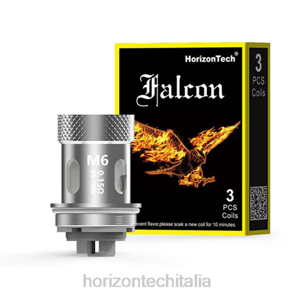 HorizonTech Vape - HorizonTech Falcon bobine (confezione da 3) D064167 m6 0,15ohm (confezione da 3)