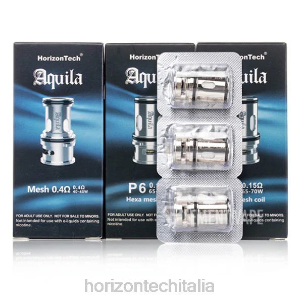 HorizonTech Vape Italia - HorizonTech Aquila bobina (confezione da 3) D064183 p6 - 0,15ohm (confezione da 3)