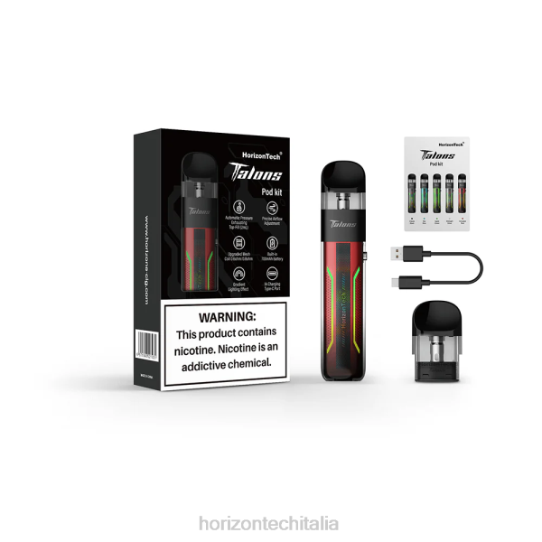 Horizon Tech Vape - HorizonTech Talons kit di partenza D064202 rosso cinabro