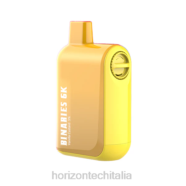 Horizon Tech Vape Coils - HorizonTech Binaries Cabin monouso da 15 ml D06445 crema pasticcera alla vaniglia