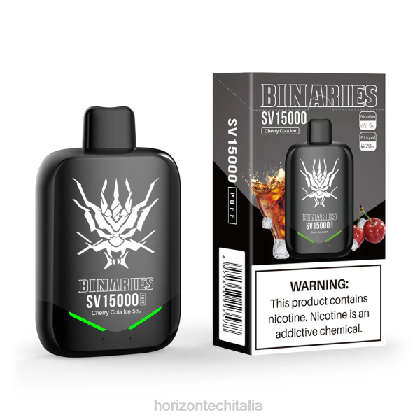 HorizonTech Vape Kit - HorizonTech Binaries Cabin monouso sv D06488 gelato alla ciliegia e cola