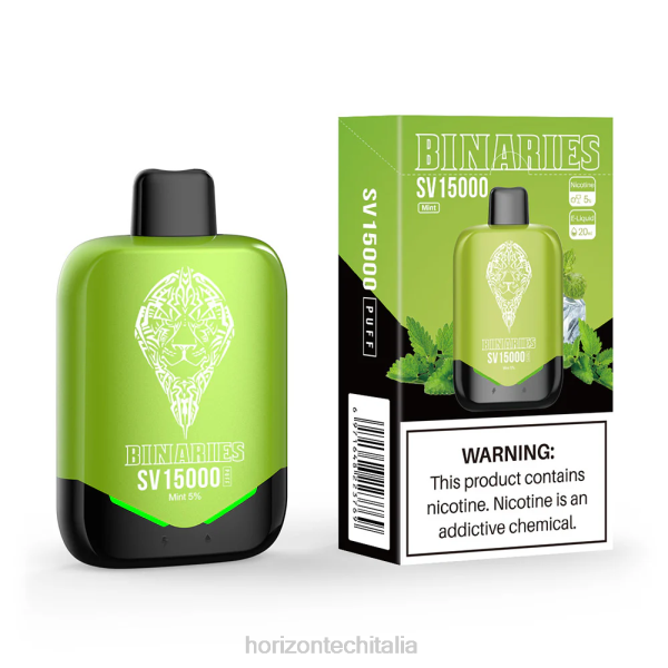 Horizon Tech Vape - HorizonTech Binaries Cabin monouso sv D06490 menta