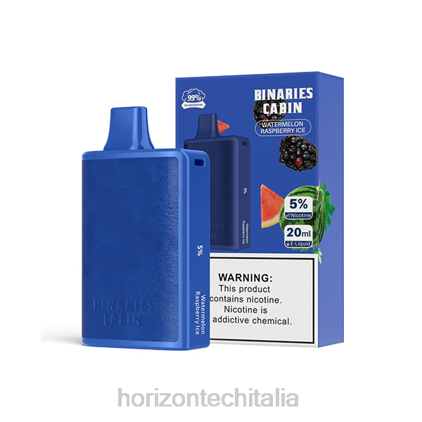 HorizonTech Italia - HorizonTech Binaries Cabin monouso da 20 ml D06471 gelato al lampone e anguria