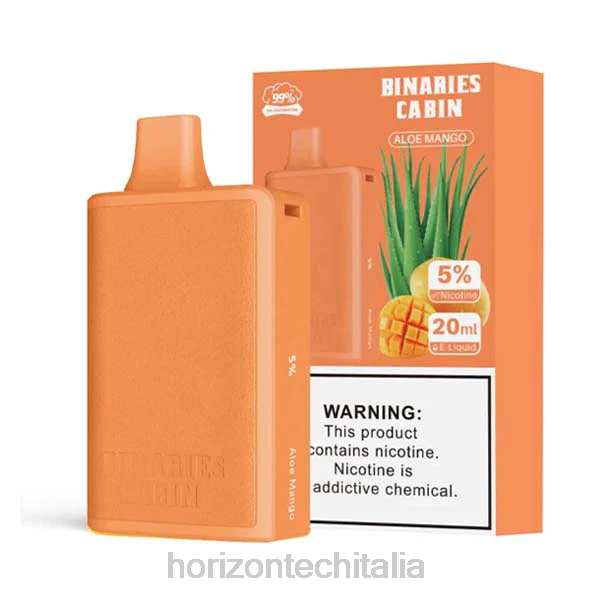 Horizon Tech Vape Coils - HorizonTech Binaries Cabin monouso da 20 ml D06475 mango all'aloe