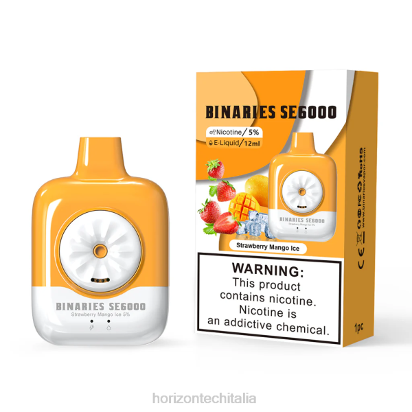 HorizonTech Disposable Vape - HorizonTech Binaries Cabin monouso da 12 ml D064139 ghiaccio alla fragola e mango