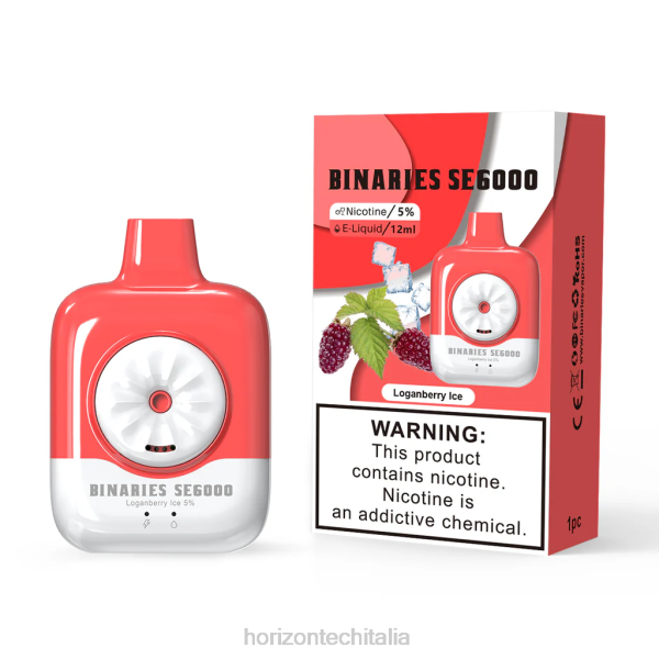 Horizon Tech Vape Coils - HorizonTech Binaries Cabin monouso da 12 ml D064155 ghiaccio al mirtillo rosso